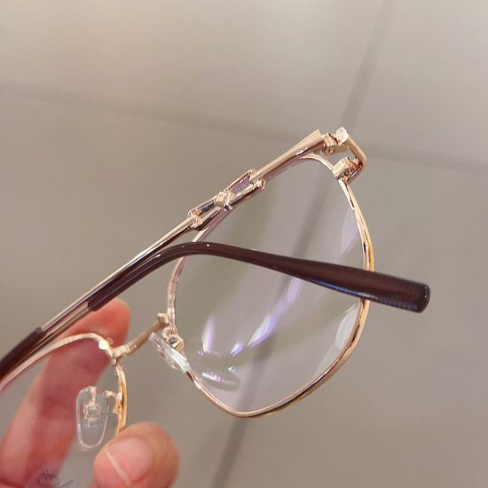 블루라이트 차단 안경테 가벼운 메탈 패션 안경 체인