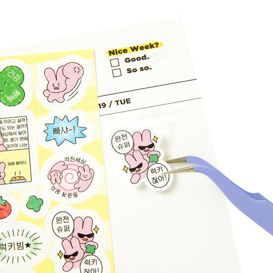 아트박스 럭키토끼 씰스티커