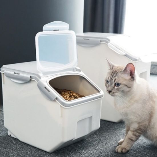 고양이 사료보관함 강아지 사료통