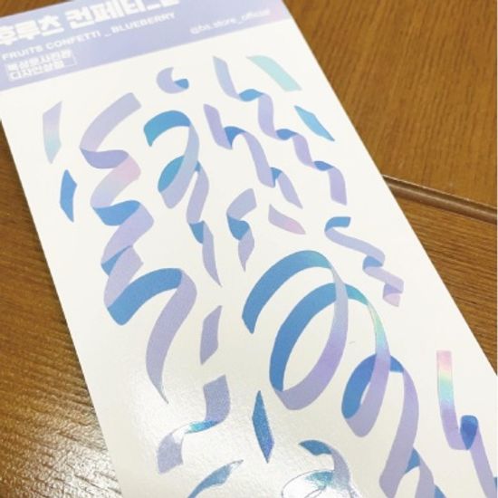 프루츠 컨페티 블루베리 스티커