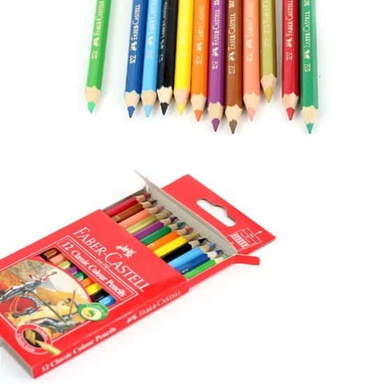 파버카스텔 유성색연필 미니 지관 12색 115851 10개