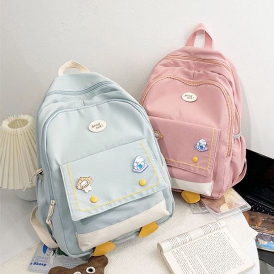 귀여운 오리 배낭 학생 가방 여성 여행(WC7BDA0)