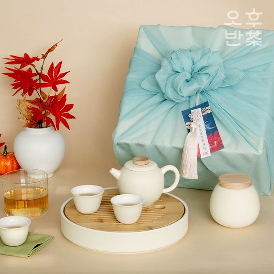 [2024추석선물]오후반차 다기세트+티샘플러 세트 3종