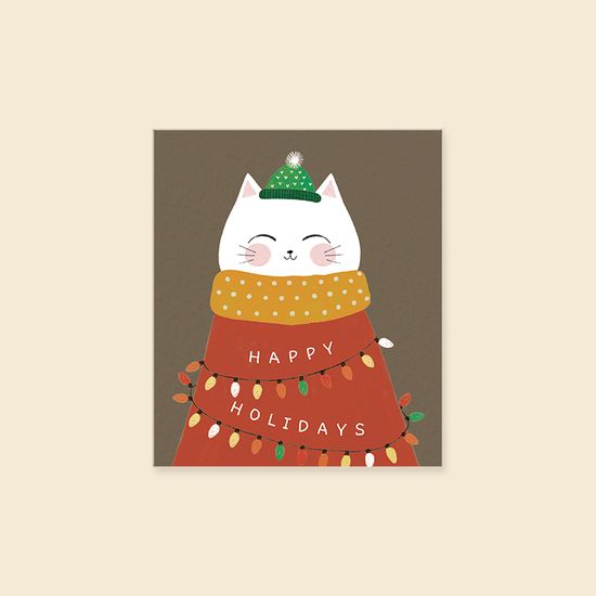 크리스마스카드 HAPPY HOLIDAYS (CAT) 신상카드