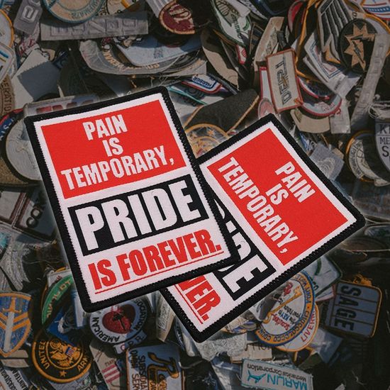 찍찍이 밀리터리 패치 와펜 PAIN PRIDE(W87530D)