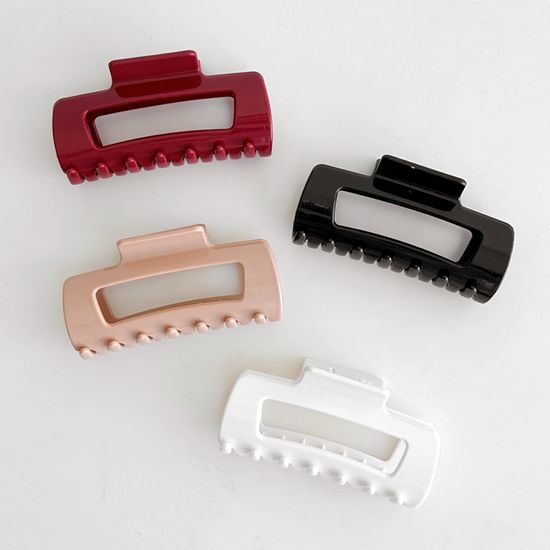 [1+1] 실리콘 헤어 집게핀 2TYPE