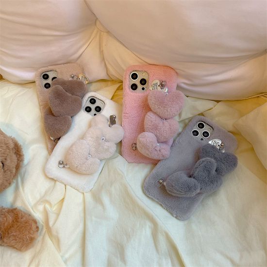 갤럭시 z플립 7 6 5 4 3 하트 폼폼 스트랩 털 케이스