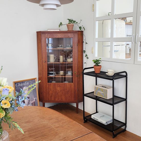 노바리빙 다용도 철제 무타공 스탠딩 수납 선반 