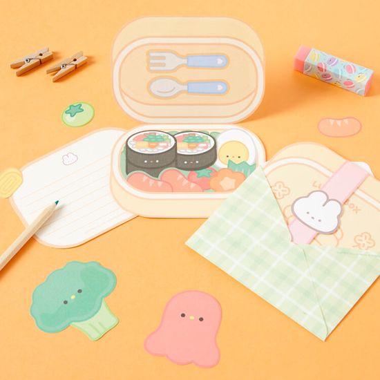아트박스 김밥 도시락 편지지