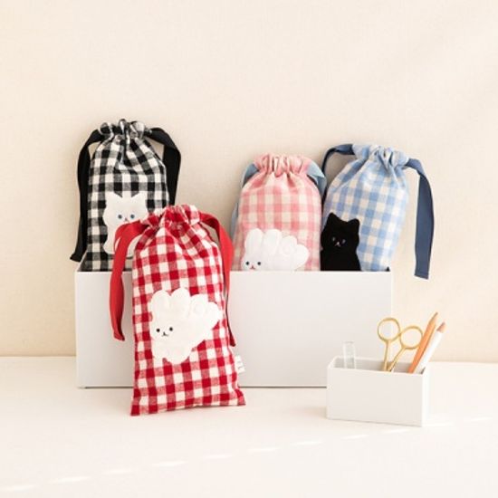 피요 체크 펜슬 파우치 (4종)