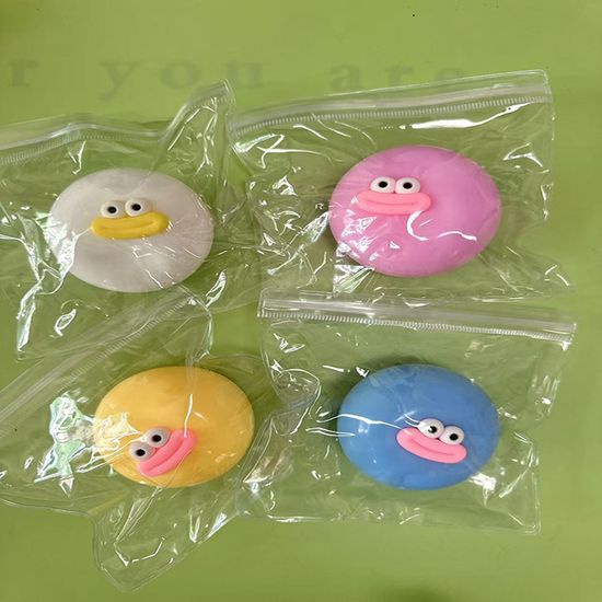 입술 오리 슬라임 공 6cm 스퀴시 말랑이 모찌 젤리볼