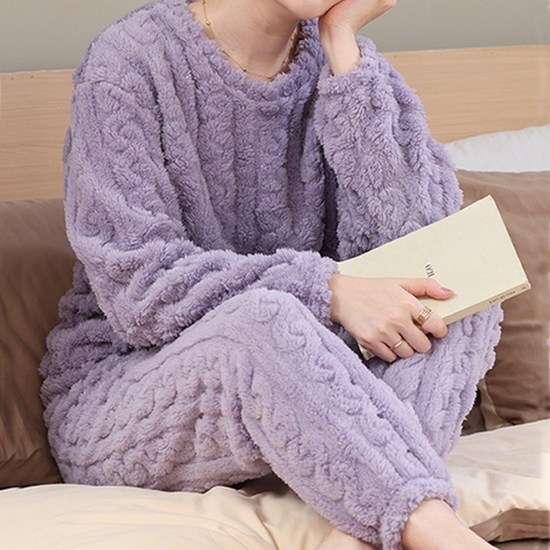 [르보에x핫트랙스] 허그 극세사 수면잠옷+양말 세트