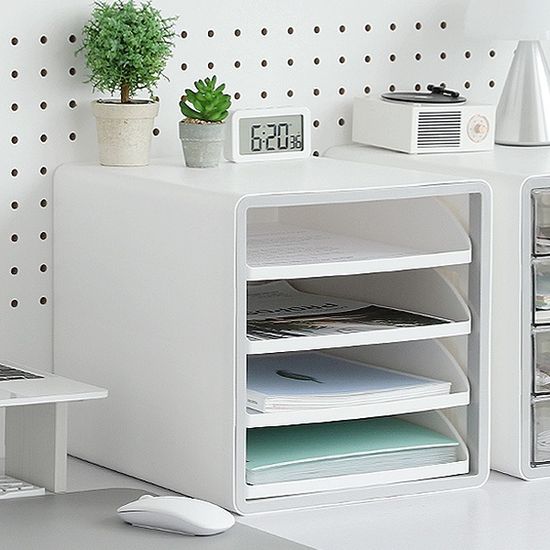 OFFISYS A4 멀티 데스크 트레이 오픈형 4단 서류 보관