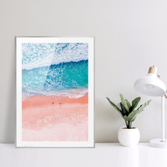 여름 바다 해변 풍경 포스터 vol.1_SB01(핑크 해변)