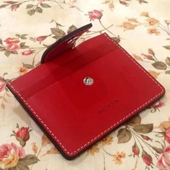 천연 소가죽 디태쳐블 카드지갑