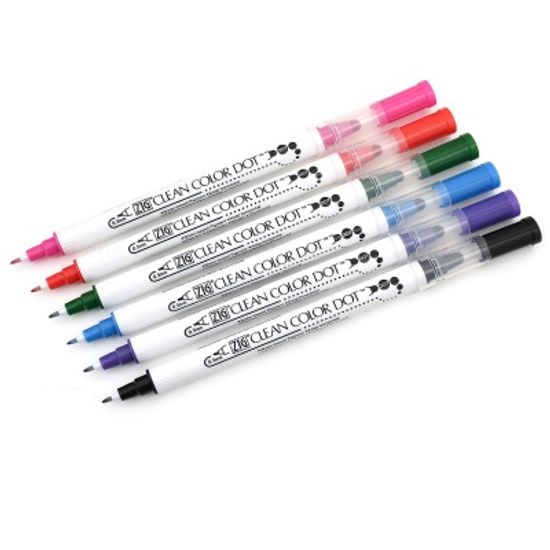 쿠레타케 지그 클린컬러 DOT-양면닙 6색 F192-2