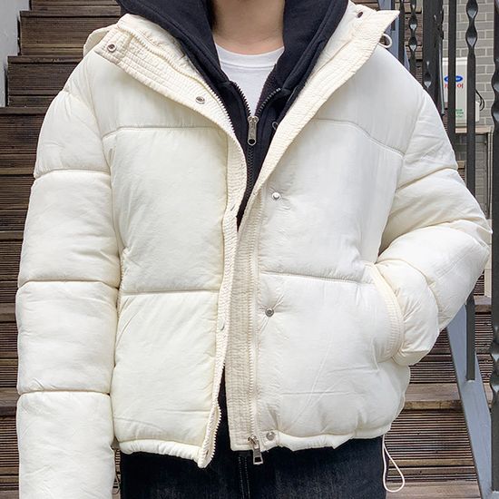 [한겨울가능!] 포그니 후드탈부착 무광 숏패딩
