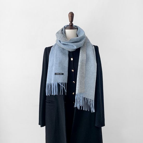 [베네]프리미엄 울100% 양면 솜사탕 머플러
