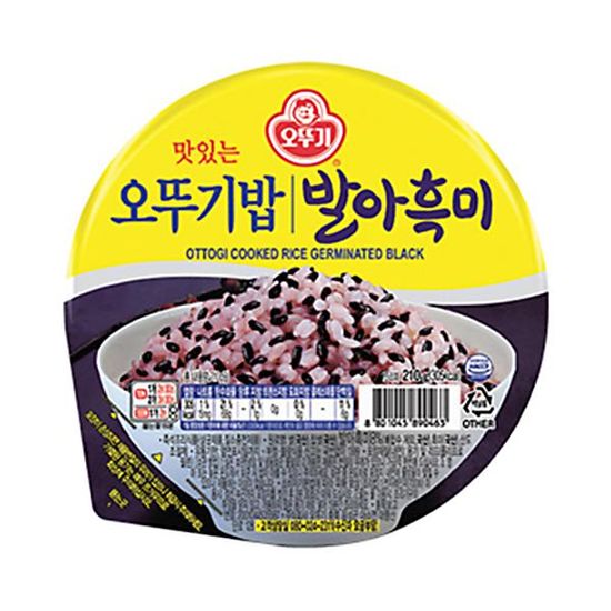 [오뚜기] 맛있는 오뚜기밥 발아흑미 (210g x 12)