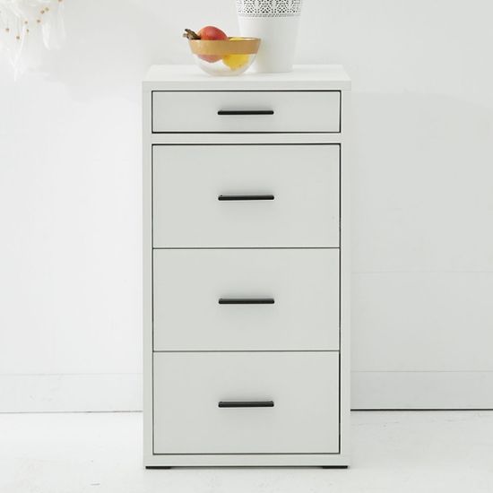 프리 4단 서랍장 미니 옷 틈새장 낮은 (착불)