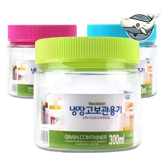 투명 원형 보관용기 300ml 냉장고 정리(WFHAKMQ)