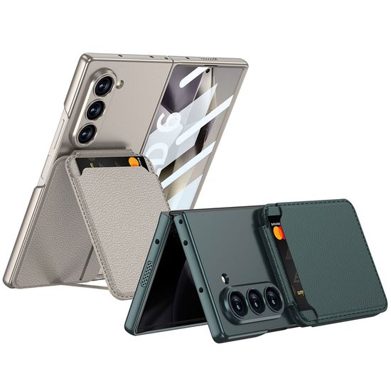 갤럭시Z폴드6 5 탈부착 마그네틱 가죽 카드지갑케이스