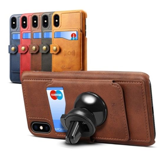 아이폰 마그네틱 가죽 카드 수납 지갑 휴대폰 케이스