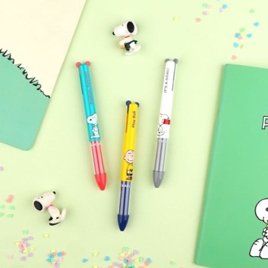 [피너츠]캐릭터 2색펜