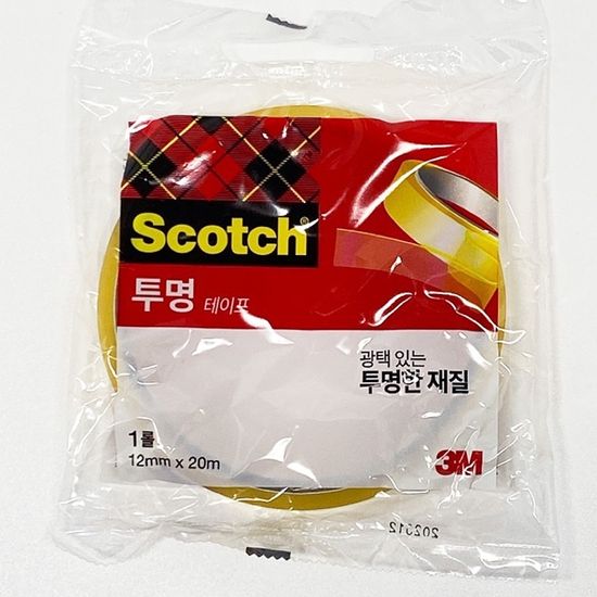 3M스카치투명다용도테이프 550지관 (12mmx20m)