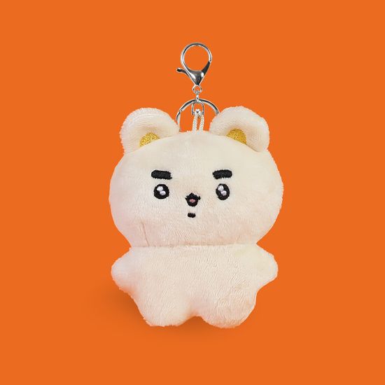 요즘 강아지 덕구 가방고리 키링 인형 8cm