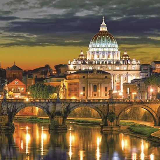 1000조각 직소퍼즐 - 성 베드로 성당의 야경(W02BF82)