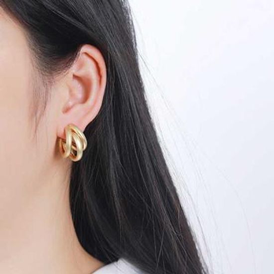 로스 골드 여성 귀걸이