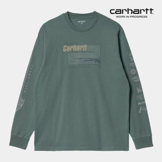 칼하트WIP L/S Systems T-Shirt (Eucalyptus)