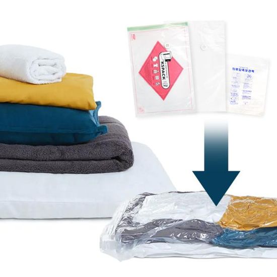 국내 제조 패딩 이불 계절옷 보관 진공 압축팩 대형