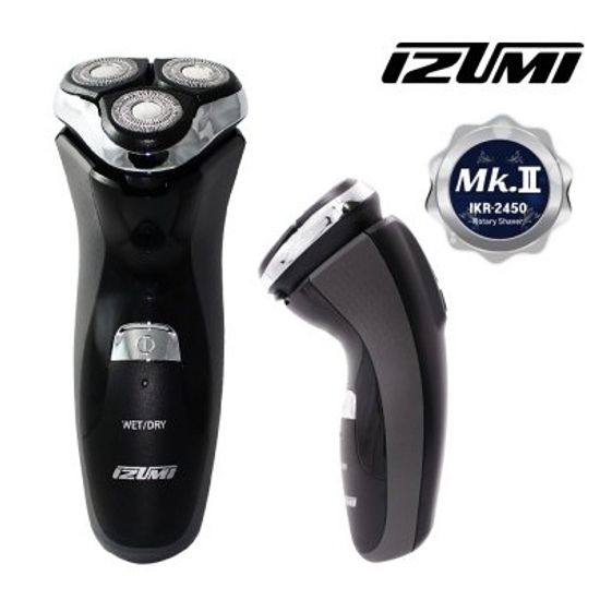 이즈미 완전 방수 3중날 전기 면도기 IKR-2450