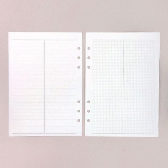 워너디스 A5 6공 기본 리필 속지 내지_2분할 노트