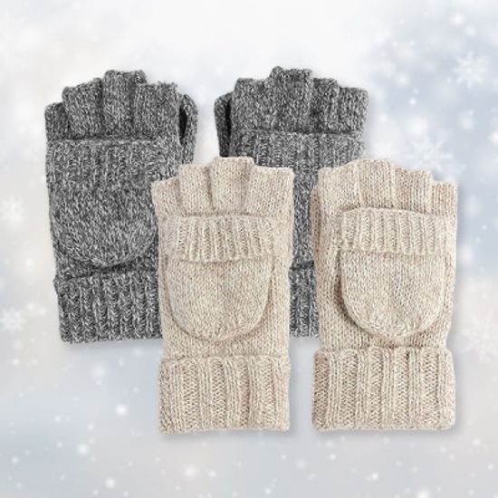 루이즈 오픈형 벙어리장갑(2color)