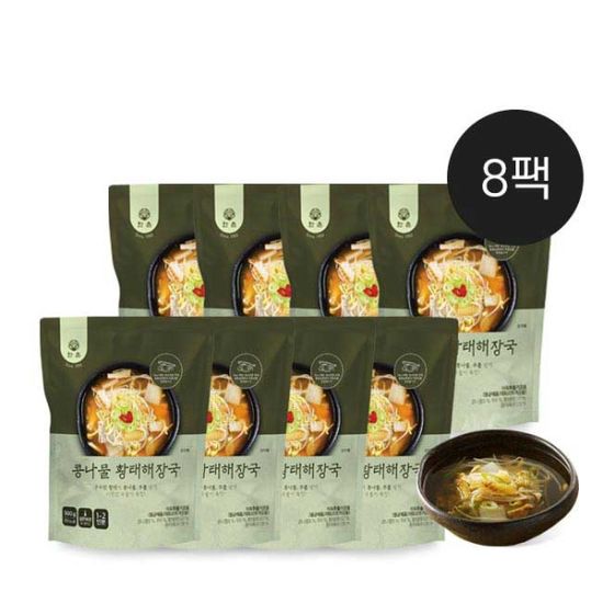 [한촌설렁탕] 콩나물 황태해장국 500g x 8팩