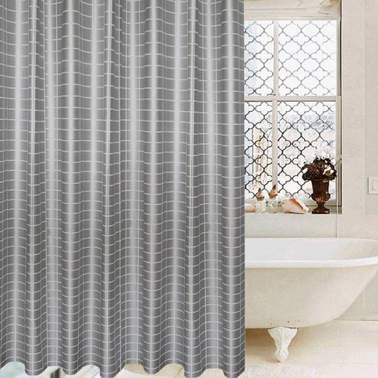 샤워커튼 커튼봉 모던시크 타일패턴(WB75AA9)