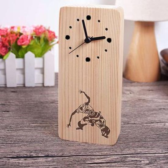 원목 무소음 나무시계 탁상시계 CH1320207