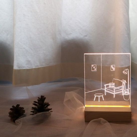 거실 아크릴 무드등 만들기 패키지 DIY