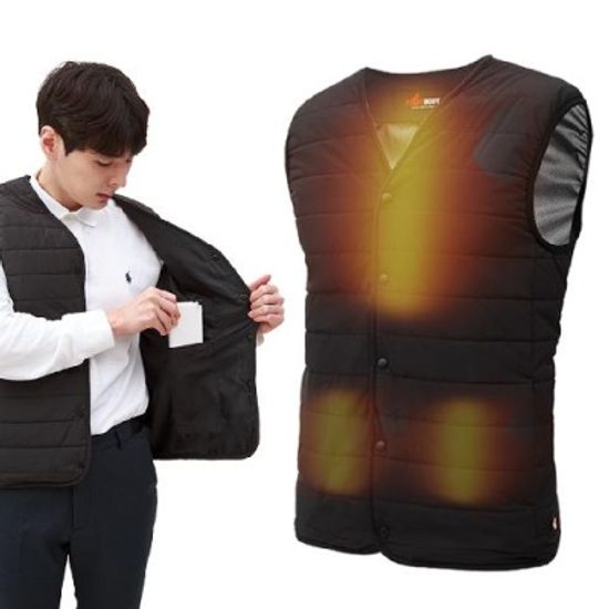핫바디 V넥 3열 발열조끼 전용배터리포함