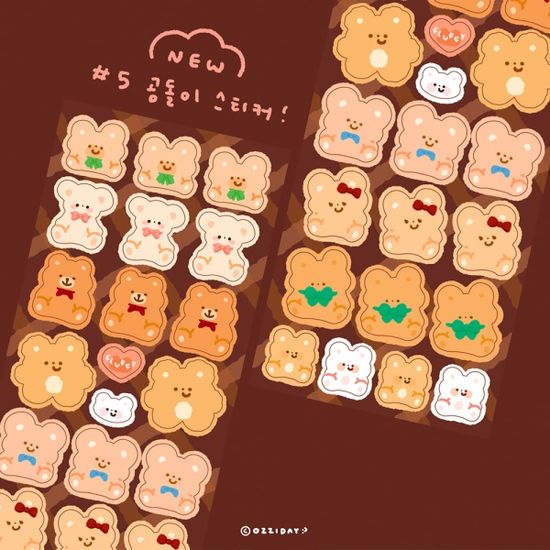 곰돌이 스티커