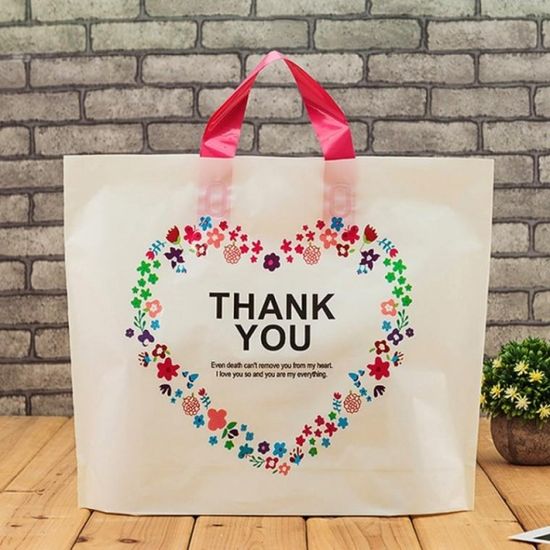 땡큐 PE 비닐 포장 쇼핑 가방 백