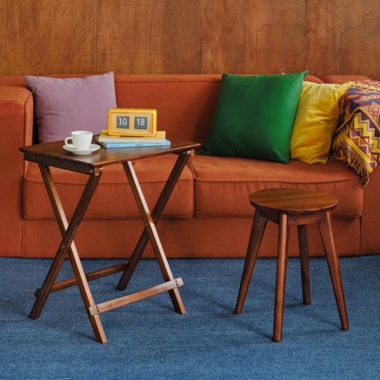 에이든_티크 스툴