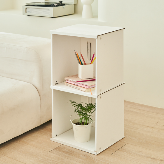 종이책장 전면 책꽂이 화이트 간이 사무실 수납정리장