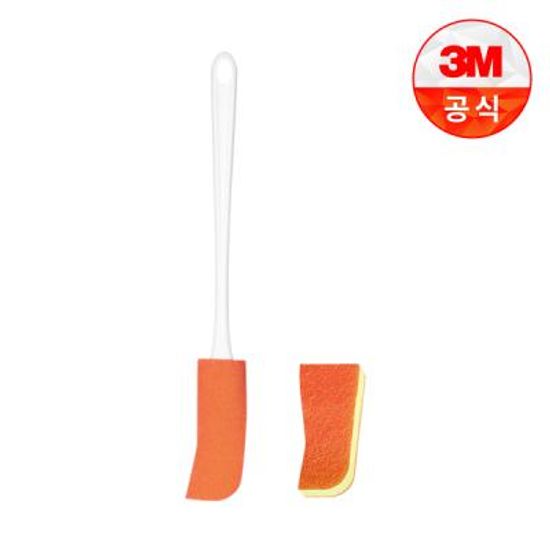 스테인레스/유리병용 보틀 수세미(핸들 1입+리필 2입)