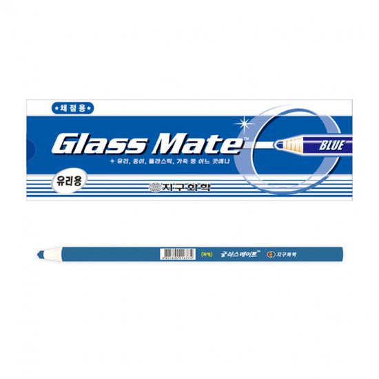 글라스메이트(유리용색연필)청색 1타