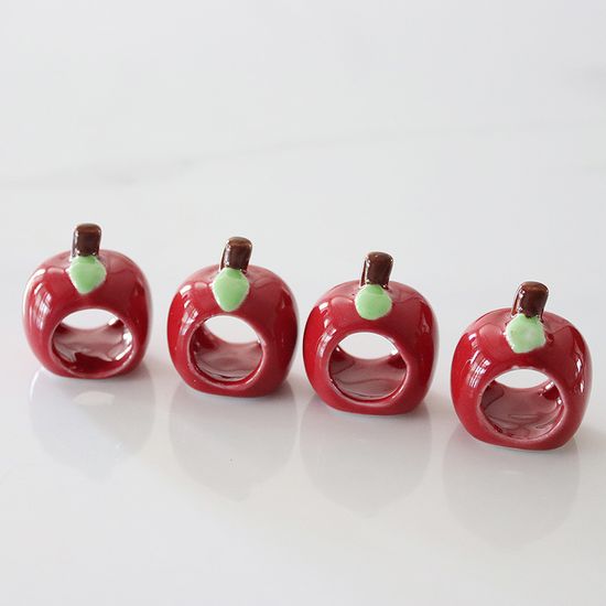 사과 젓가락 받침 4p (KJ0781)