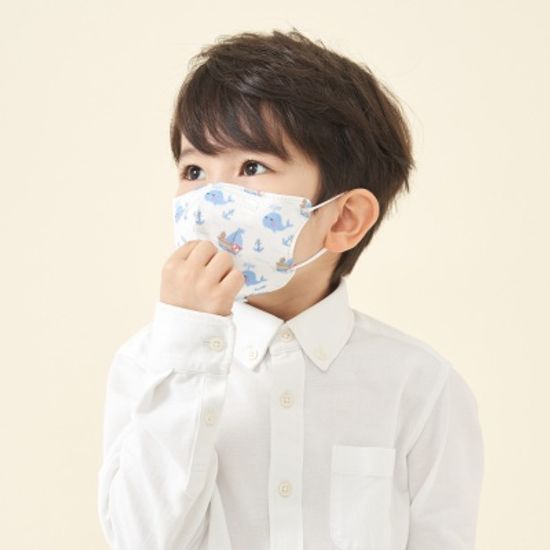 꼬마펭귄 국내산 유아 어린이 캐릭터 마스크 아이다움